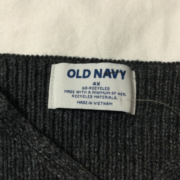 Old Navy V-Neck Rib-Knit Sweater Tank Top Gray Size 4X NWOT - Picture 2 of 5